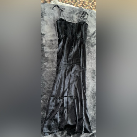 Reformation Marguerite Silk Dress in Black Size 2 - Picture 9 of 15